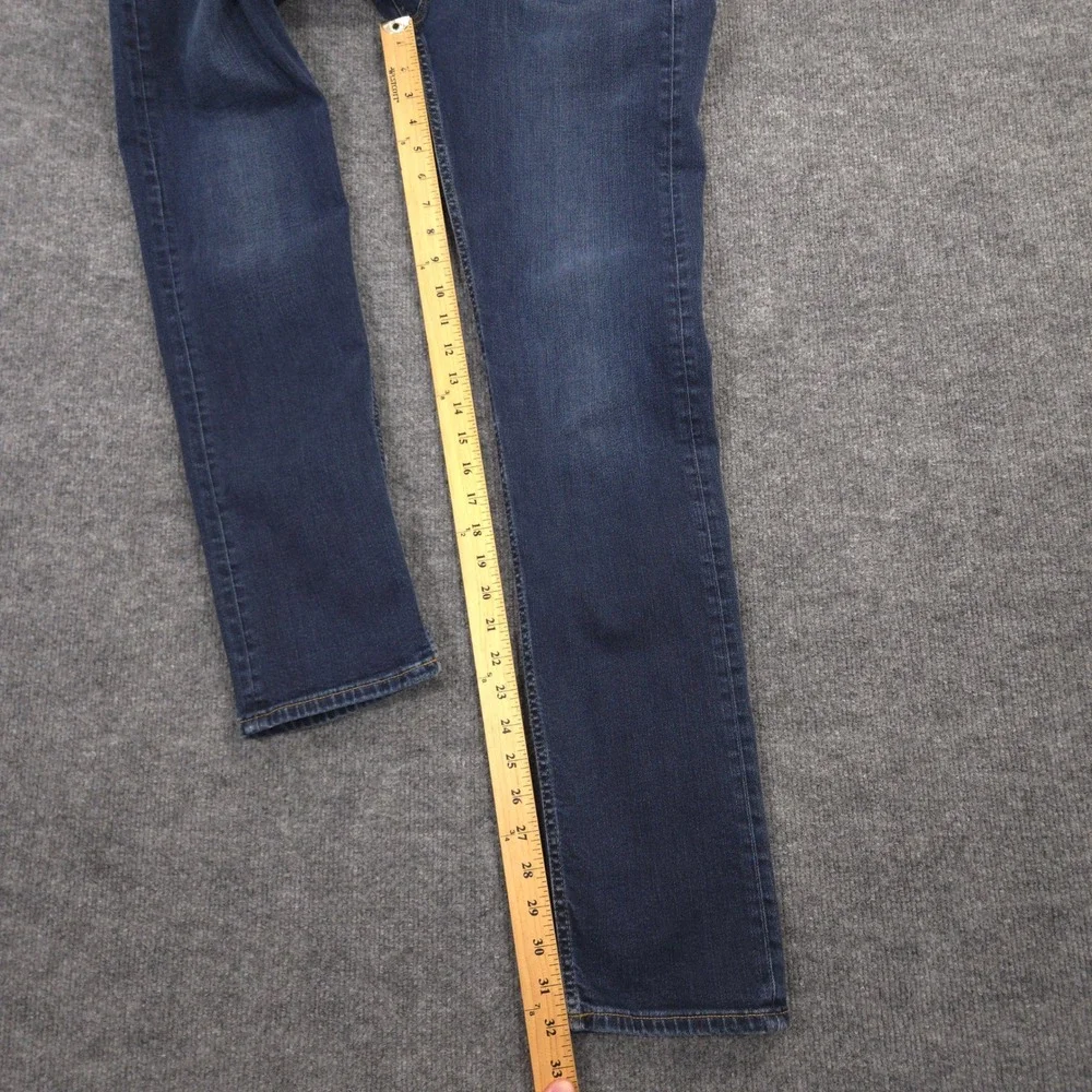 Revtown Jeans Mens 30X32 Blue Slim Taper 5 Pocket Stretch Dark Wash Denim Casual